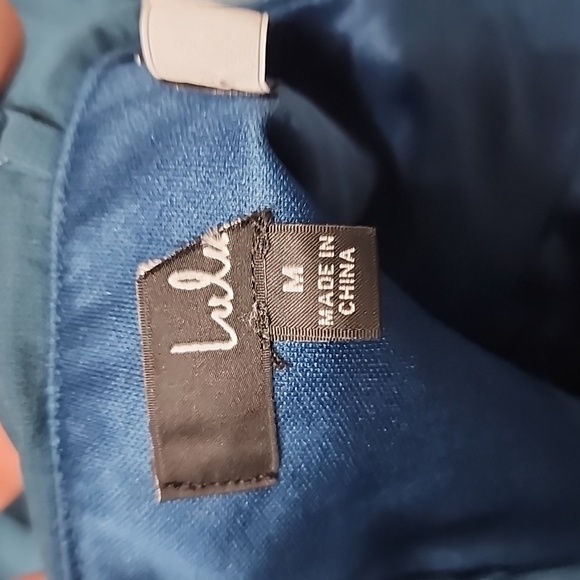 Lulus Sensational Charmer Teal Blue Pleated Sleeveless Maxi Dress M Wedding Prom - Picture 9 of 9